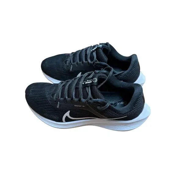 Nike Air Zoom Pegasus 40 Running Shoes Black White Women's 7.5 GUC - Picture 3 of 8
